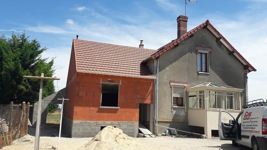 Extension habitation, réalisation de l’entreprise Courtin