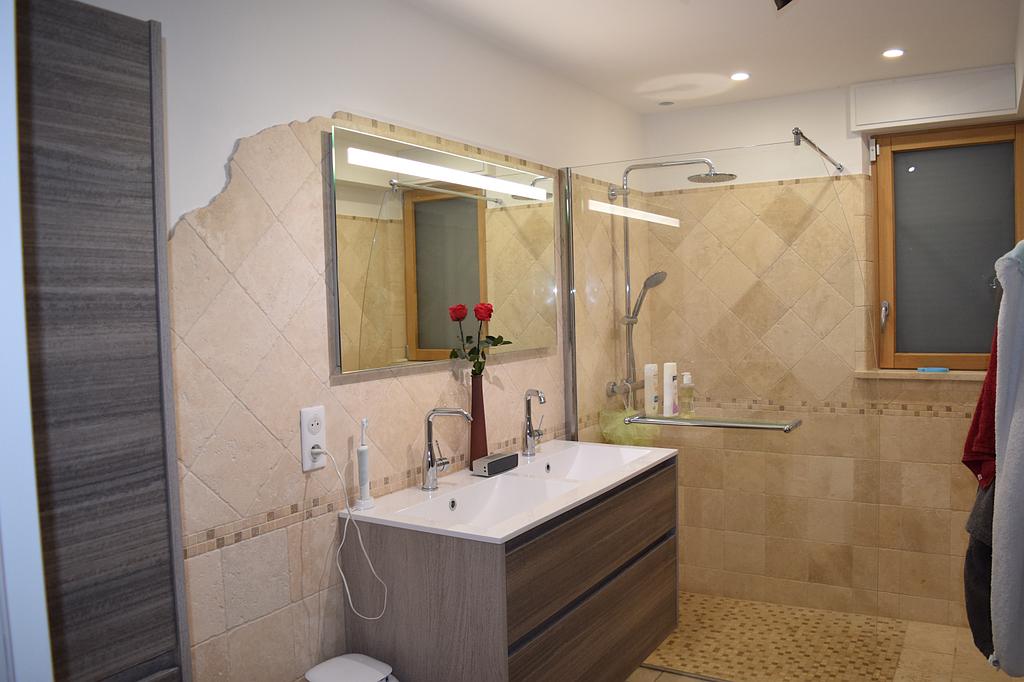 Création salle de douche, réalisation de l’entreprise Courtin